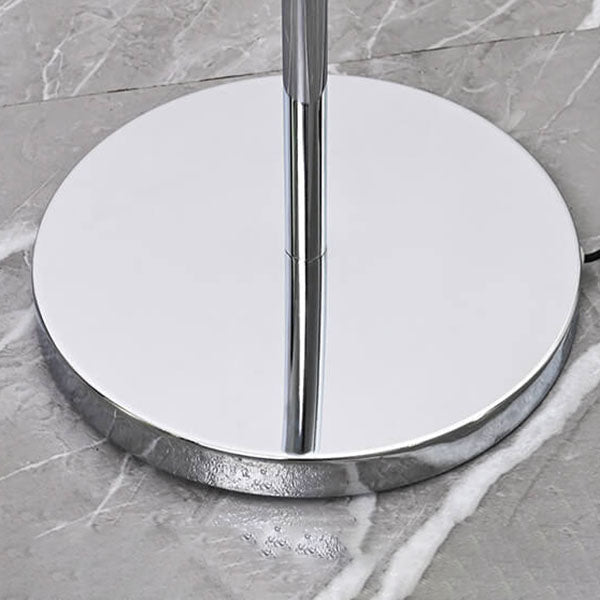 Contemporary floor lamp with acrylic shade
