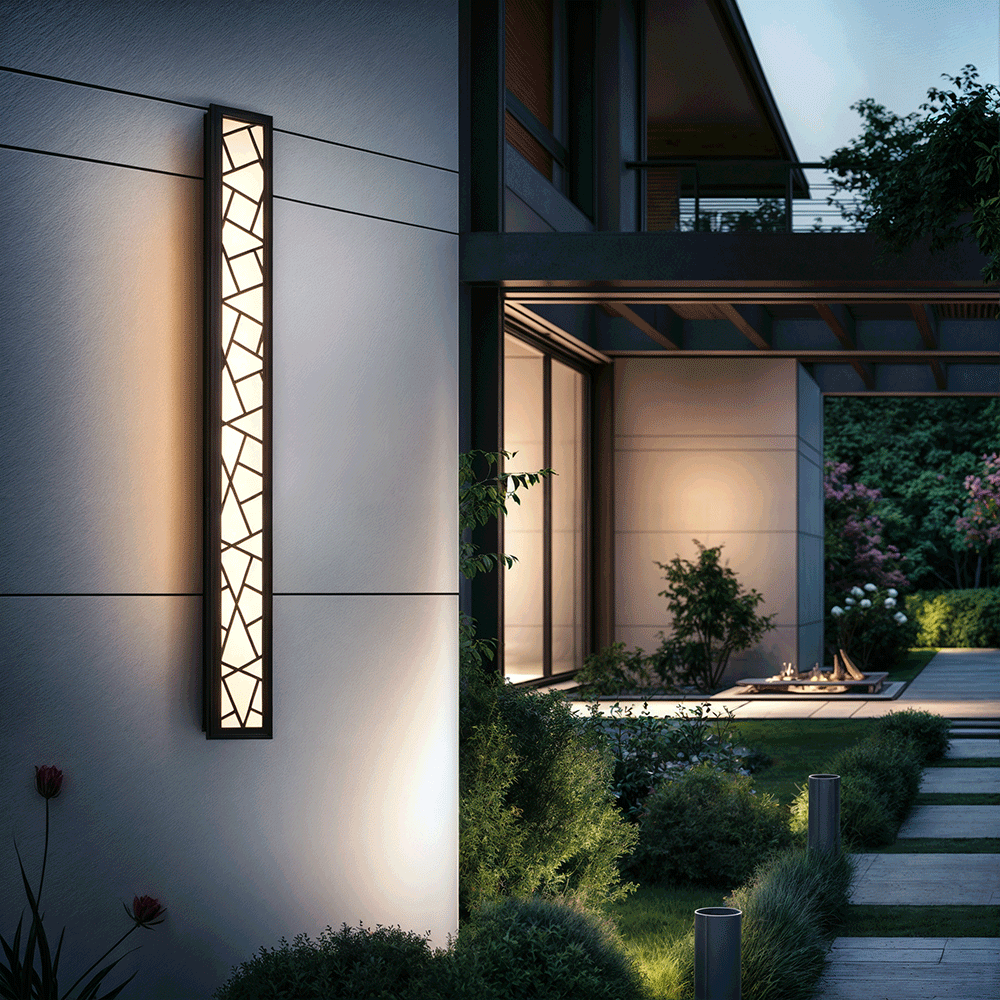 LED-Außenwandleuchte mit modernem Design