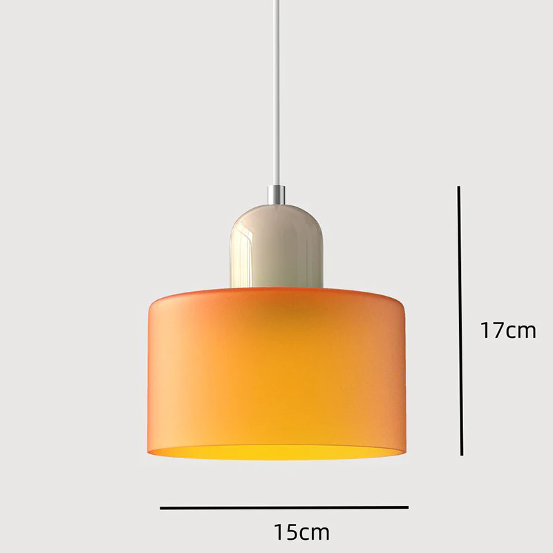 Bauhaus Kugelglas-Pendelleuchte