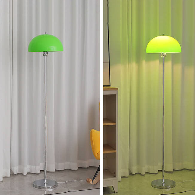Contemporary floor lamp with acrylic shade