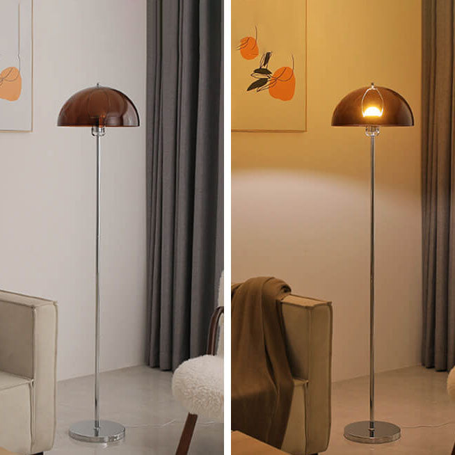 Contemporary floor lamp with acrylic shade