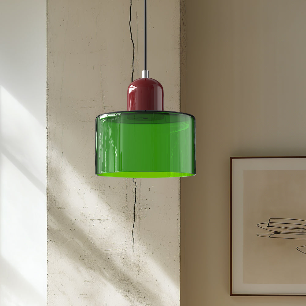 Bauhaus Kugelglas-Pendelleuchte