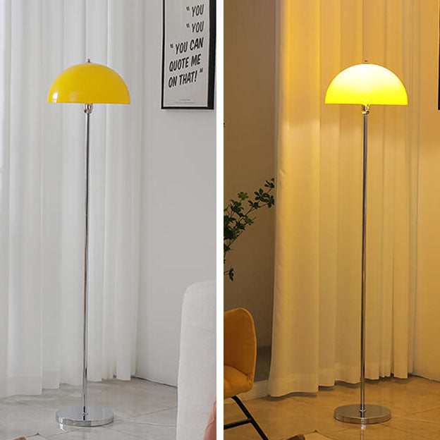 Contemporary floor lamp with acrylic shade