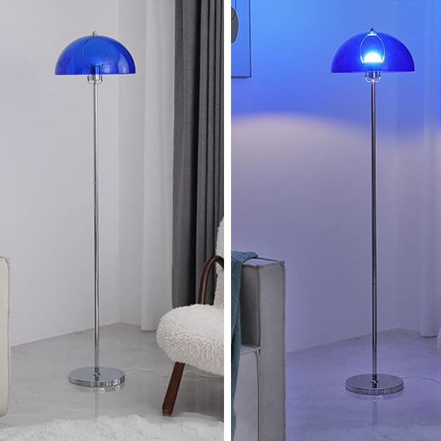 Contemporary floor lamp with acrylic shade