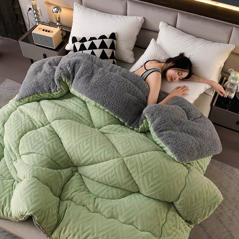 Schwere Sherpa-Decke mit Steppschicht-Aster Selection
