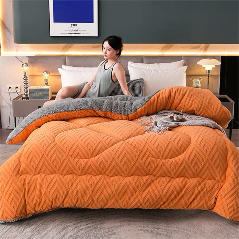 Schwere Sherpa-Decke mit Steppschicht-Aster Selection