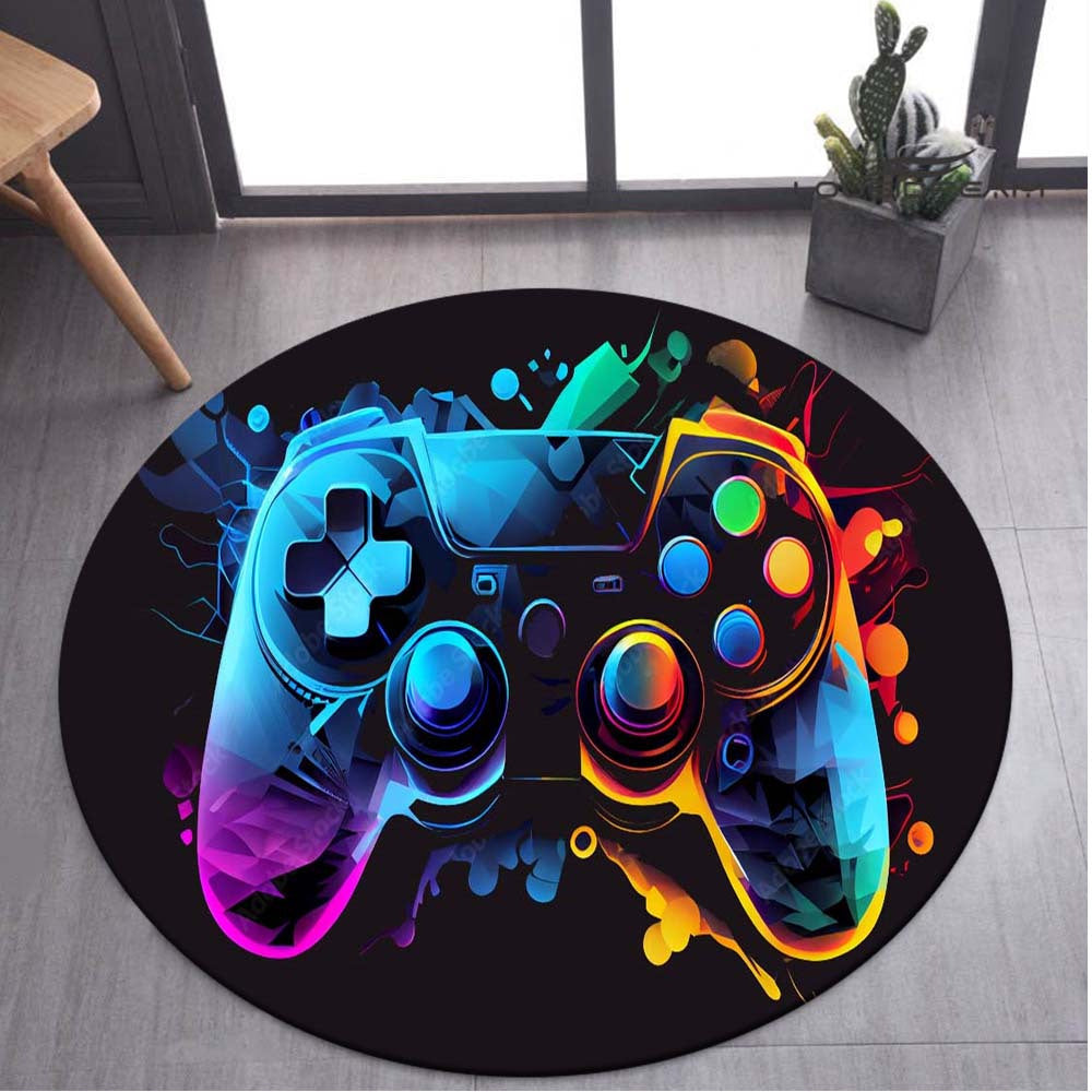 Gaming carpet in gamepad design