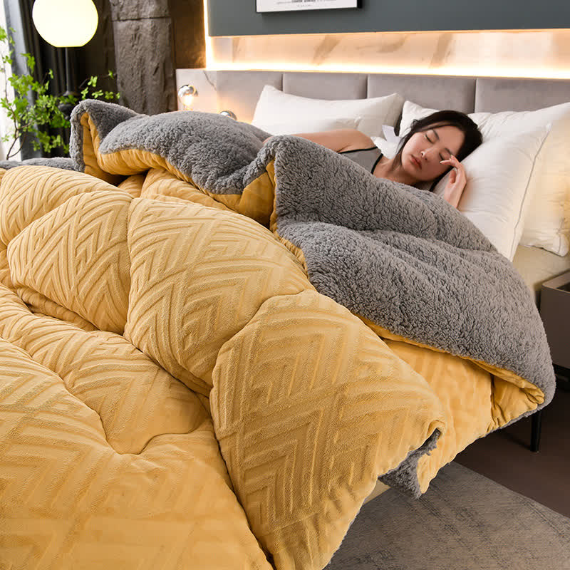Schwere Sherpa-Decke mit Steppschicht-Aster Selection