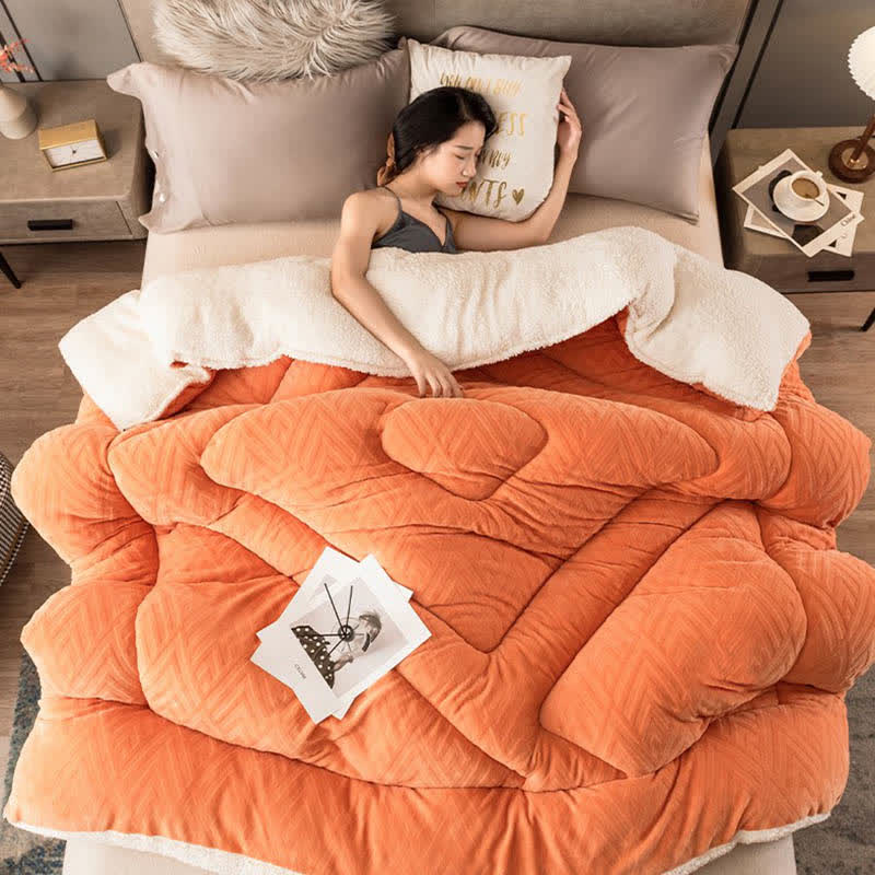 Schwere Sherpa-Decke mit Steppschicht-Aster Selection