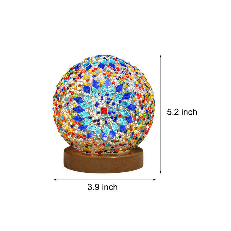 Elegant dimmable mosaic table lamp