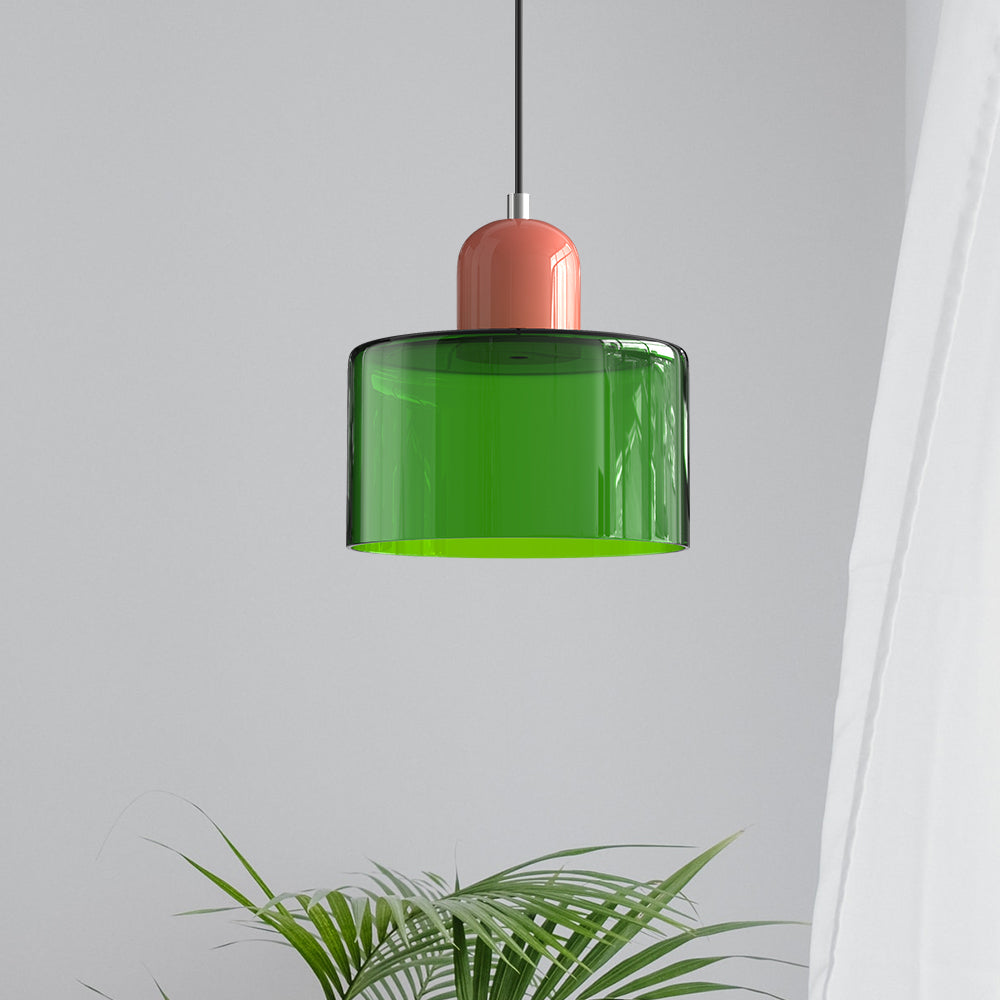 Bauhaus Kugelglas-Pendelleuchte