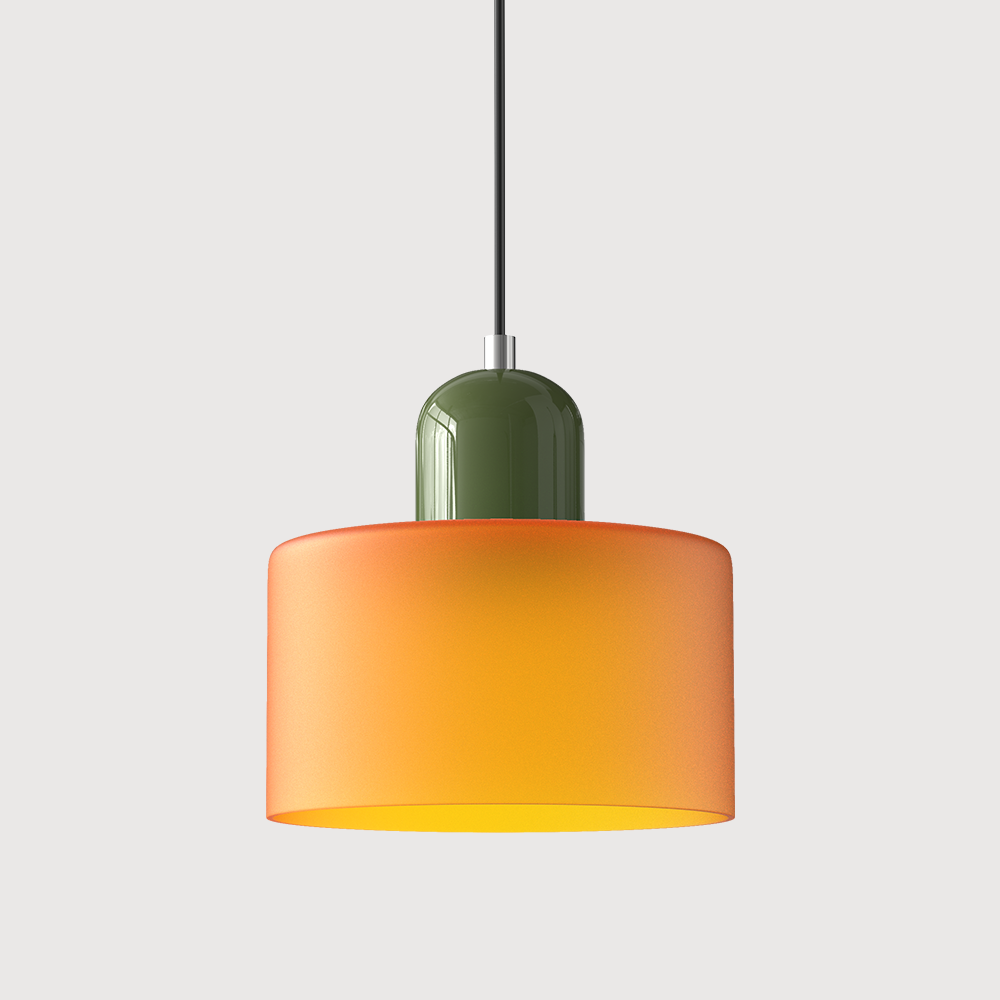 Bauhaus Kugelglas-Pendelleuchte