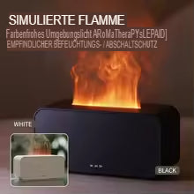 Flame effect fragrance diffuser with LED – wellness for the senses & stylish room ambience