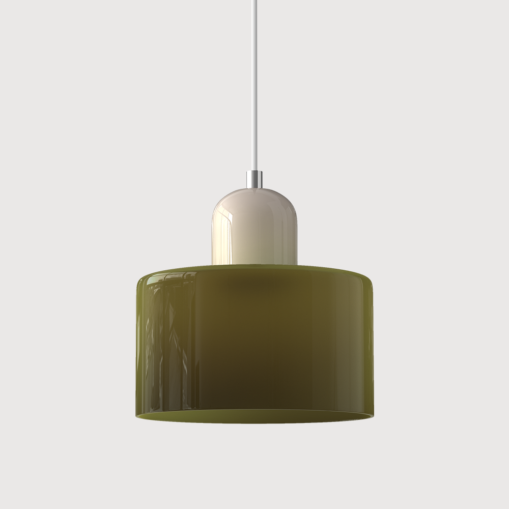 Bauhaus Kugelglas-Pendelleuchte