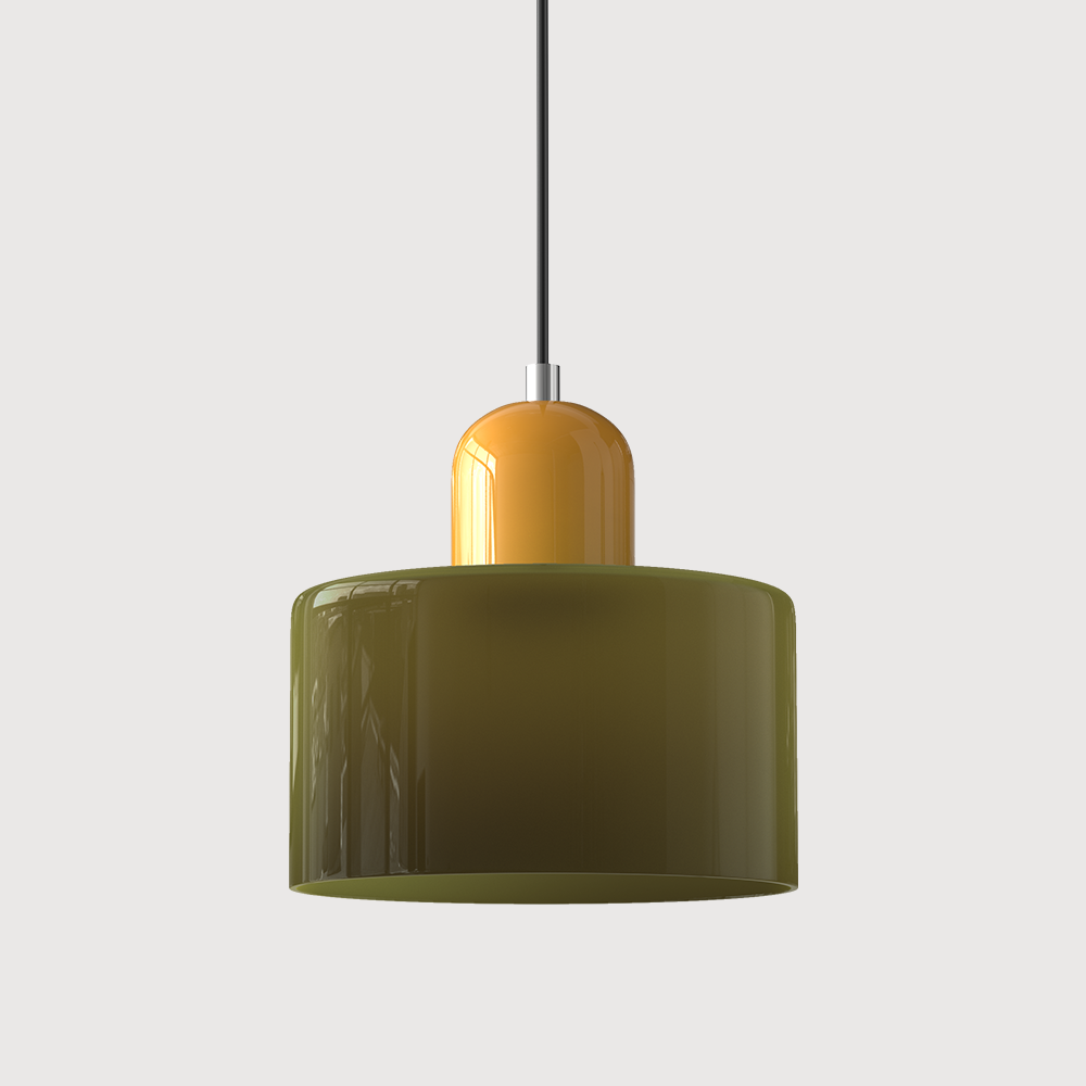 Bauhaus Kugelglas-Pendelleuchte