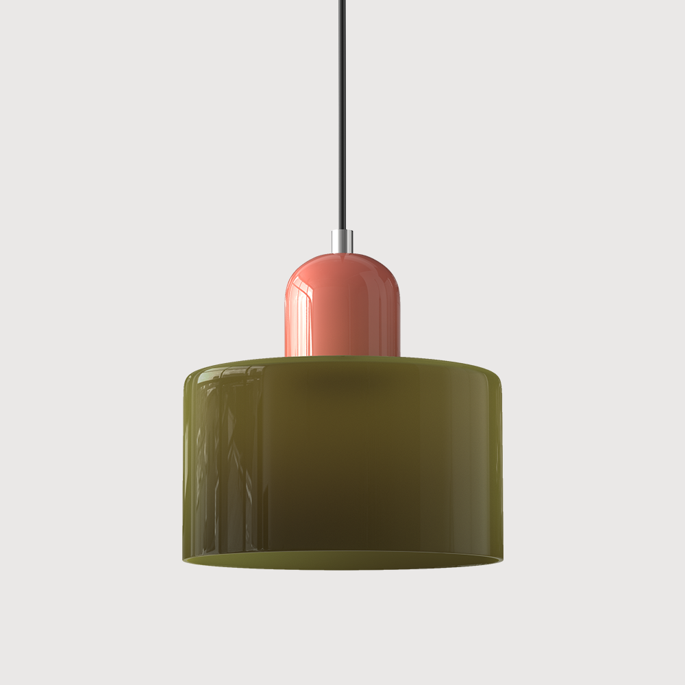 Bauhaus Kugelglas-Pendelleuchte