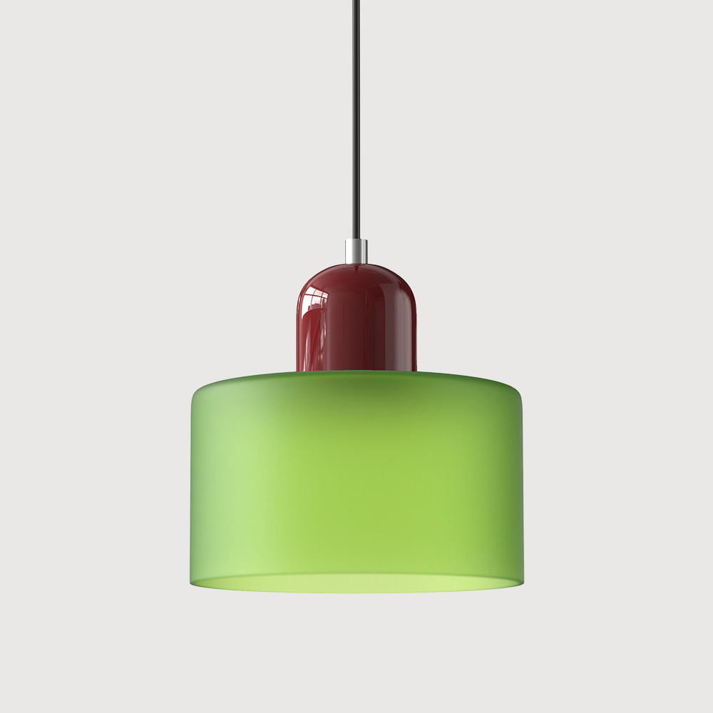 Bauhaus Kugelglas-Pendelleuchte