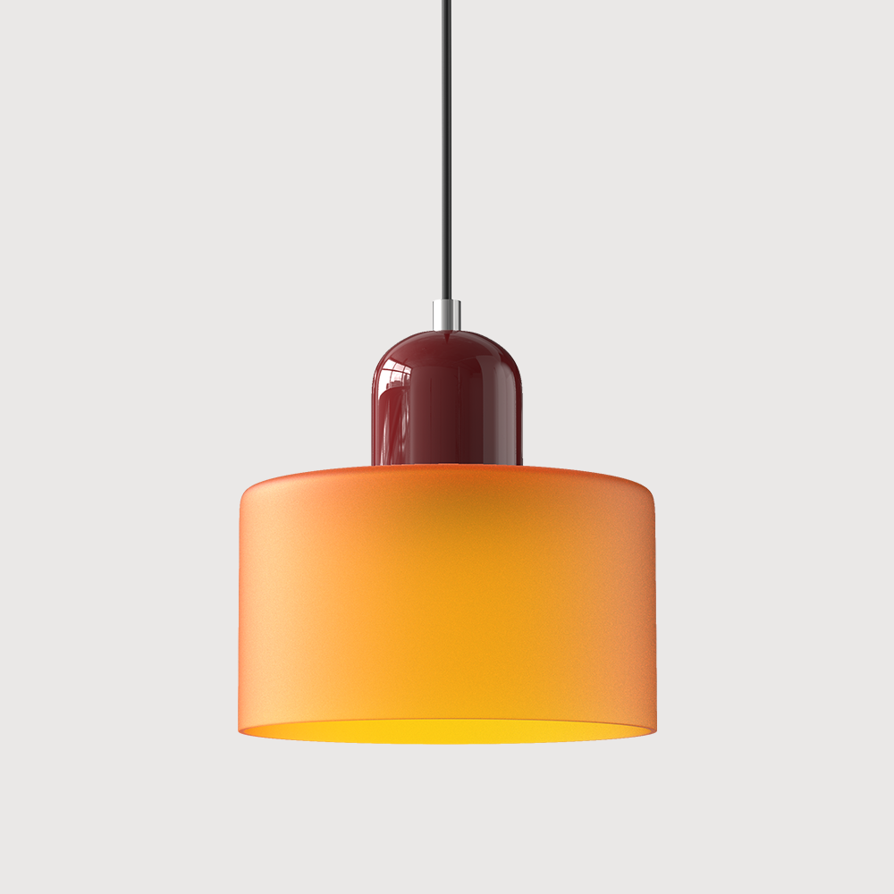 Bauhaus Kugelglas-Pendelleuchte