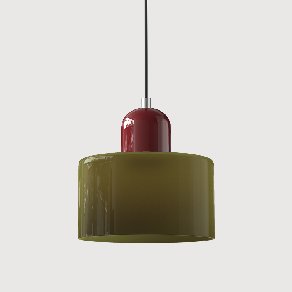 Bauhaus Kugelglas-Pendelleuchte