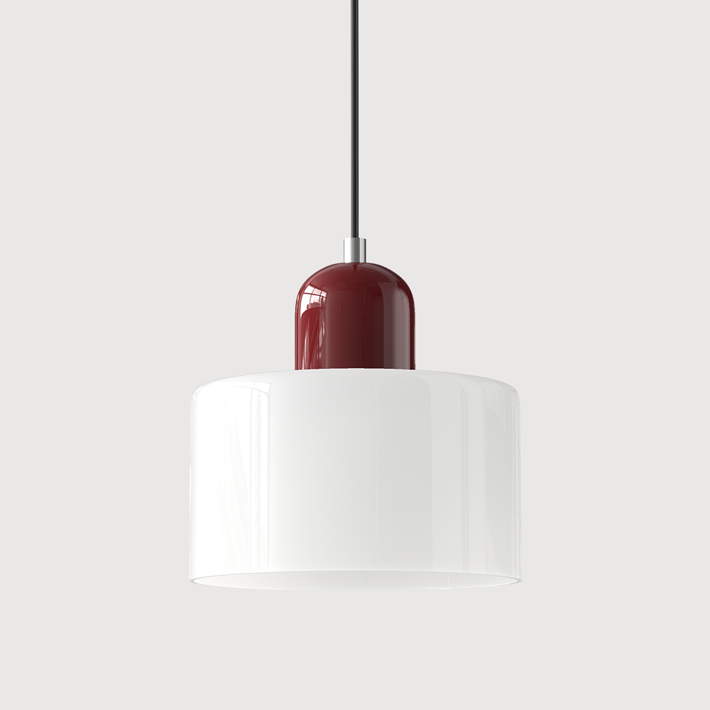 Bauhaus Kugelglas-Pendelleuchte