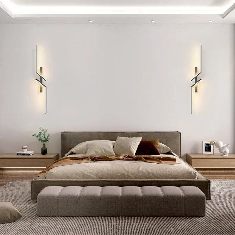 Design LED Streifen Wandleuchte – Für Schlafzimmer, Wohnzimmer & Büro-Aster Selection