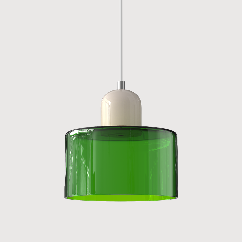 Bauhaus Kugelglas-Pendelleuchte