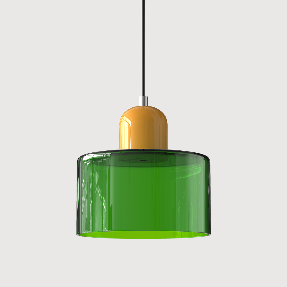 Bauhaus Kugelglas-Pendelleuchte