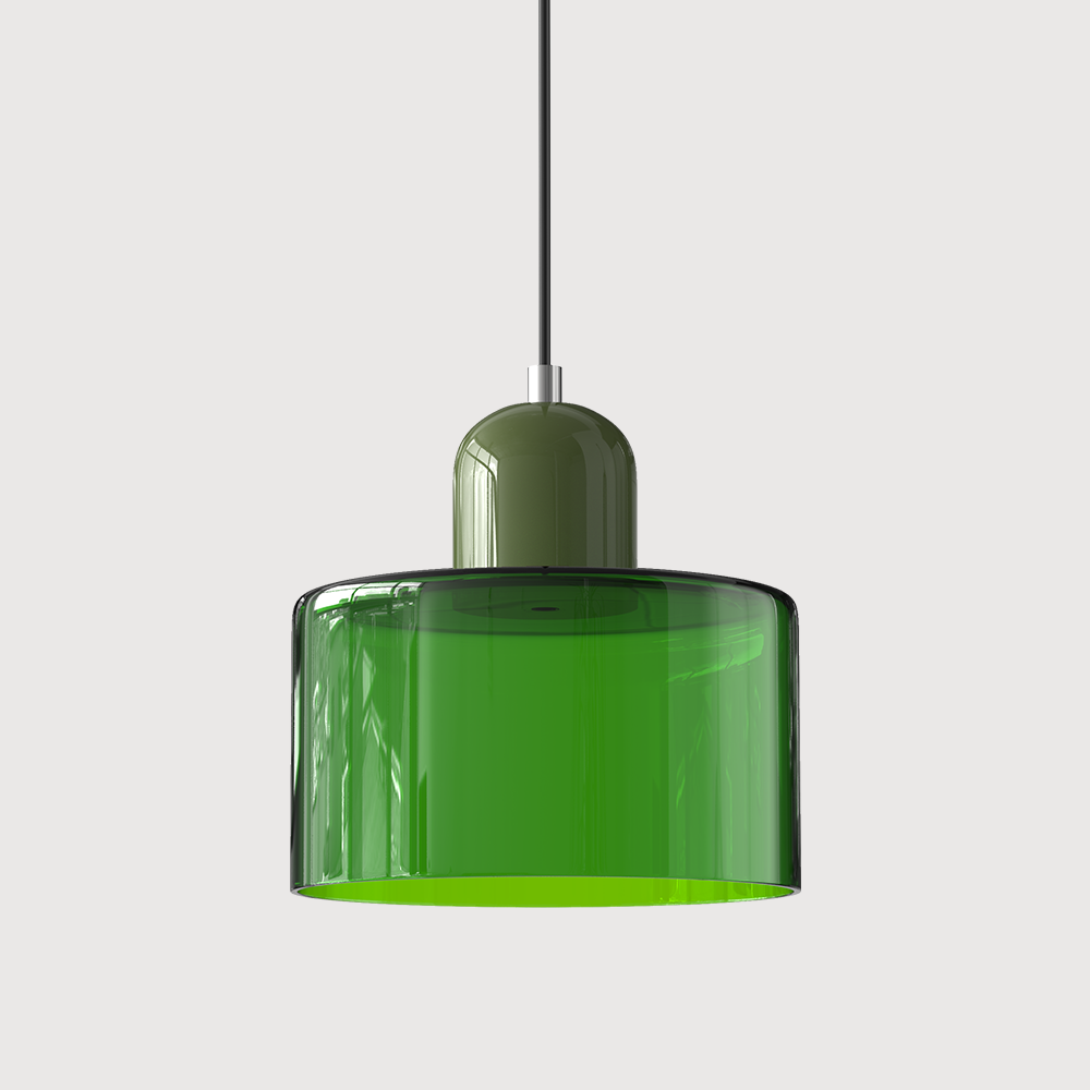 Bauhaus Kugelglas-Pendelleuchte