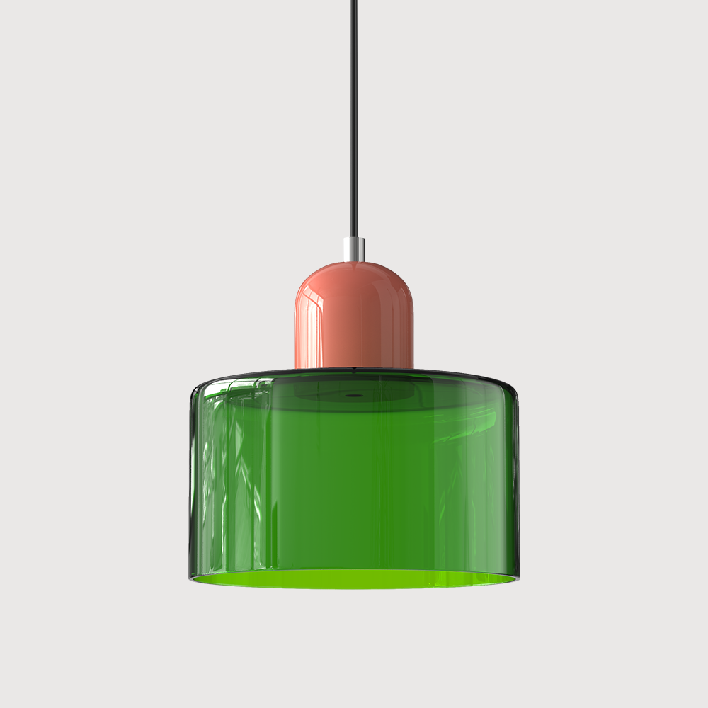 Bauhaus Kugelglas-Pendelleuchte