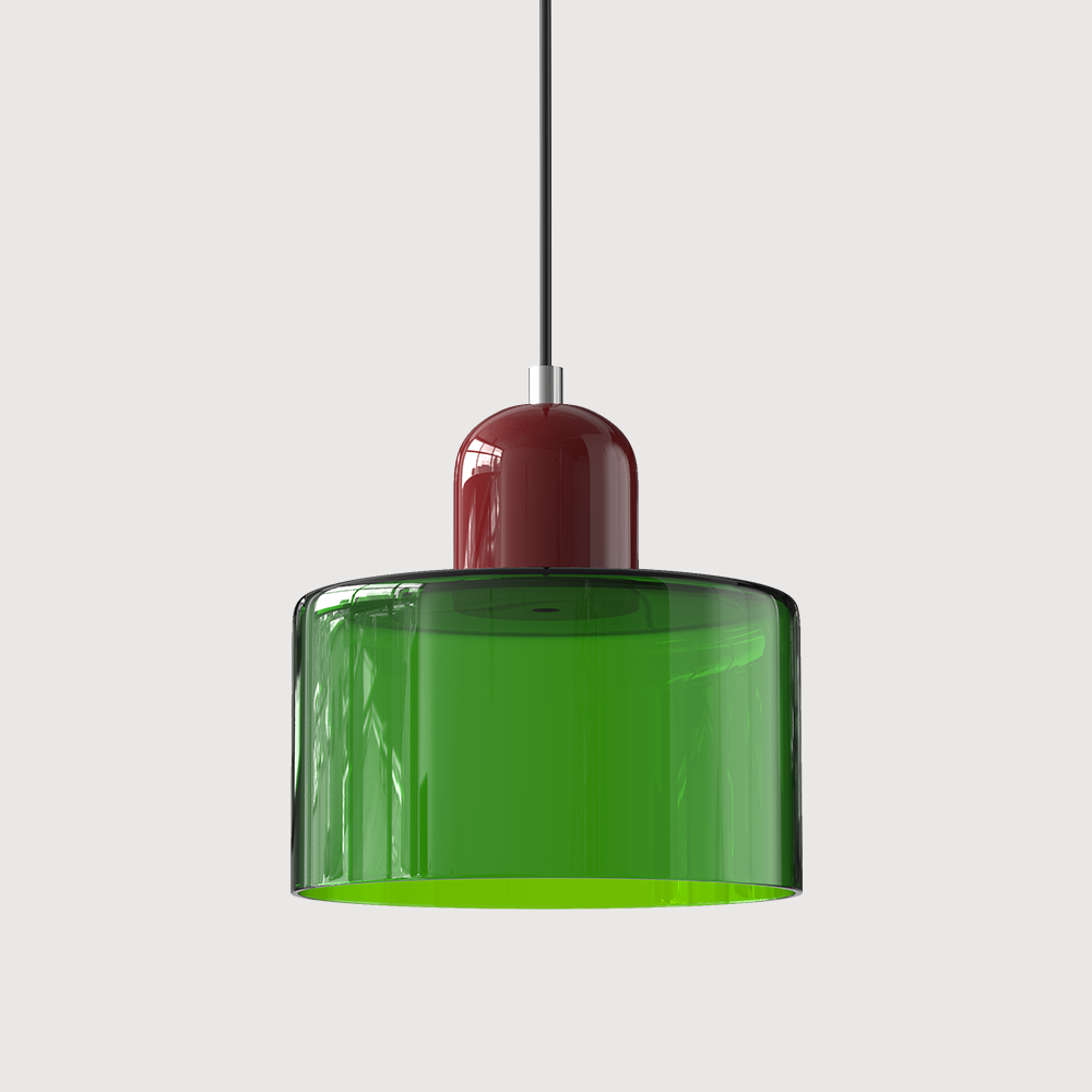 Bauhaus Kugelglas-Pendelleuchte