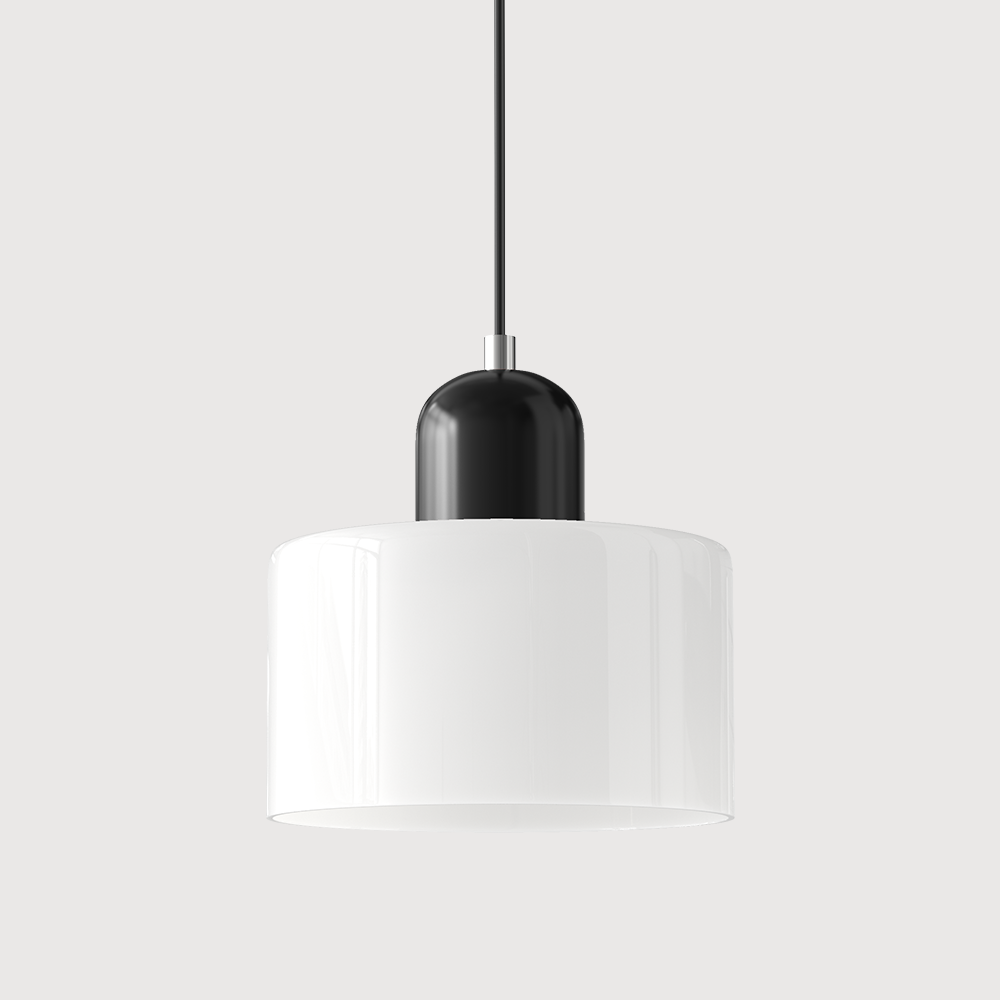 Bauhaus Kugelglas-Pendelleuchte