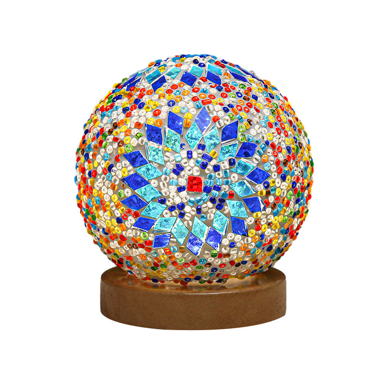 Elegant dimmable mosaic table lamp