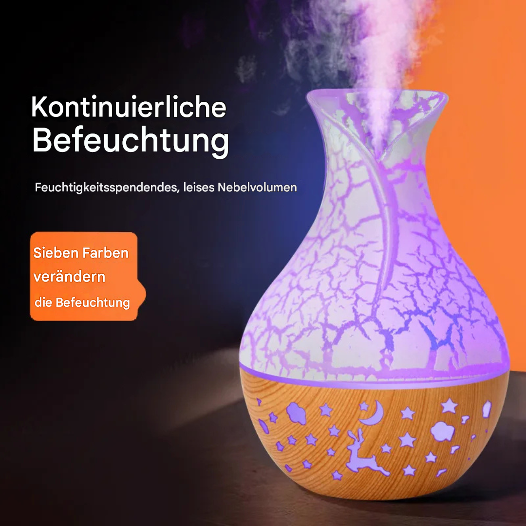 Mini wood-look aroma diffuser