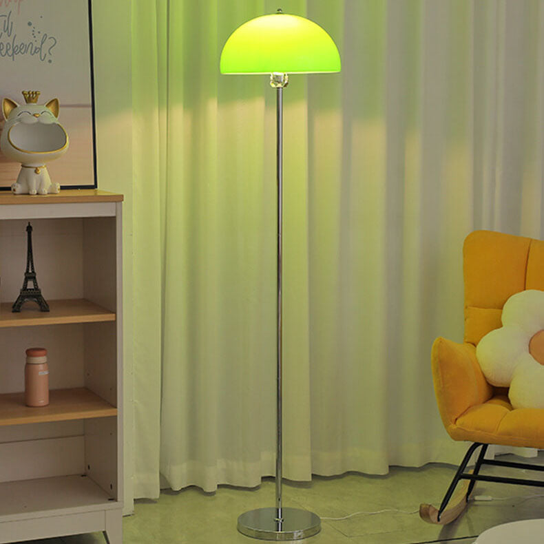 Contemporary floor lamp with acrylic shade