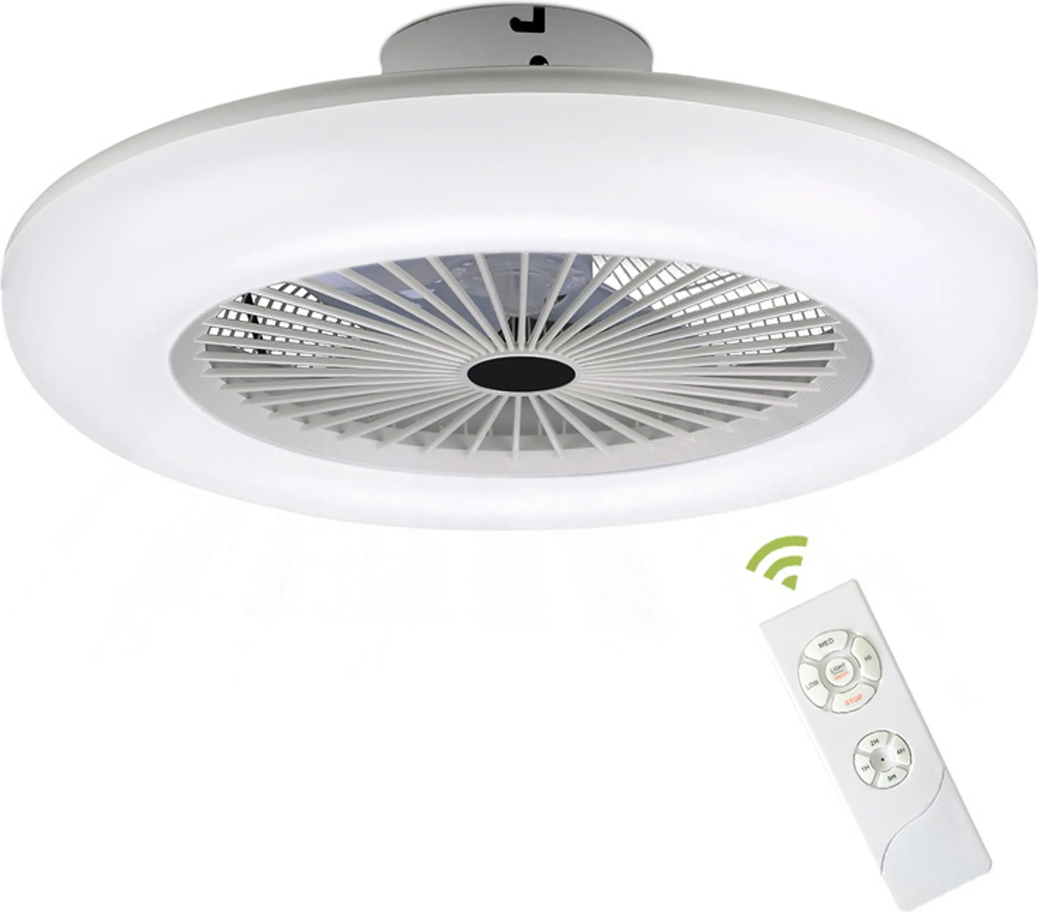 Leiser LED-Deckenventilator mit Leuchte