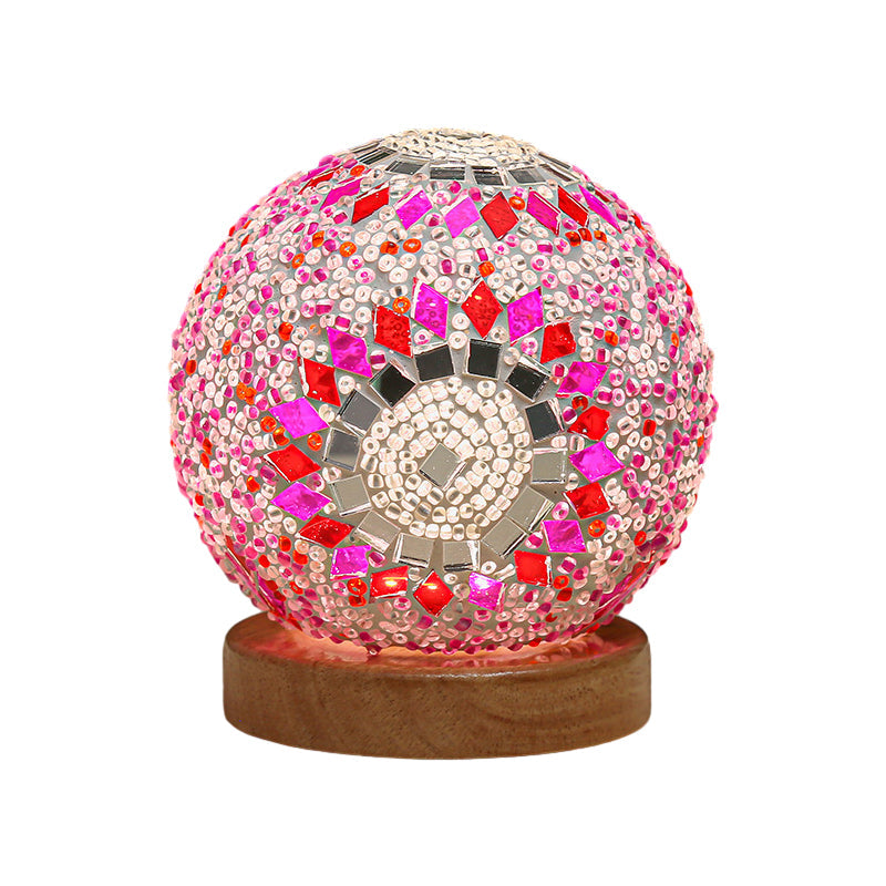 Elegant dimmable mosaic table lamp