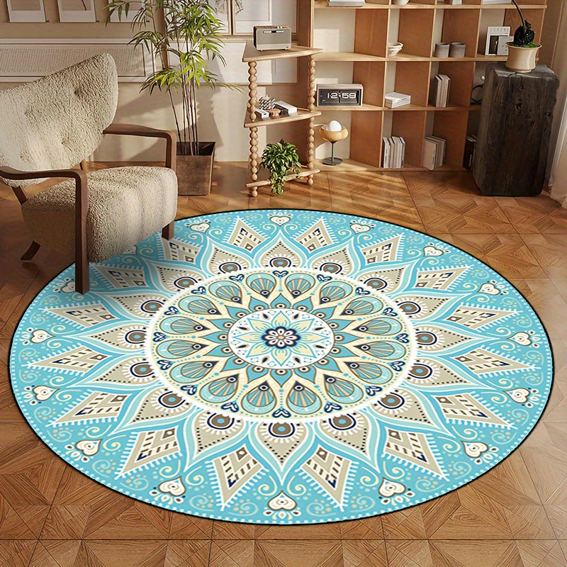 Eleganter runder Mandala-Teppich-Aster Selection