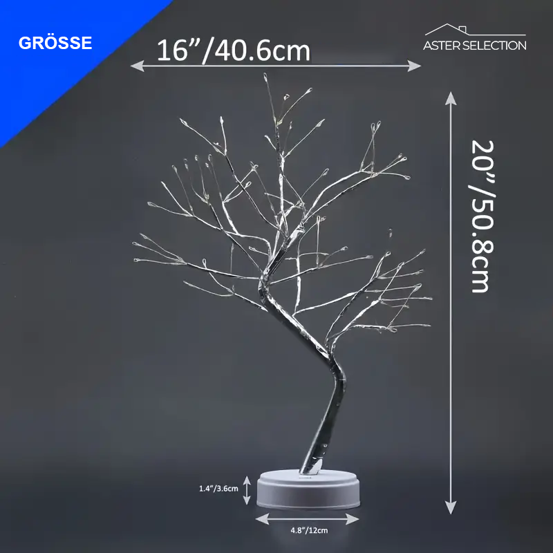 LED Bonsai Tischlampe für Weihnachten