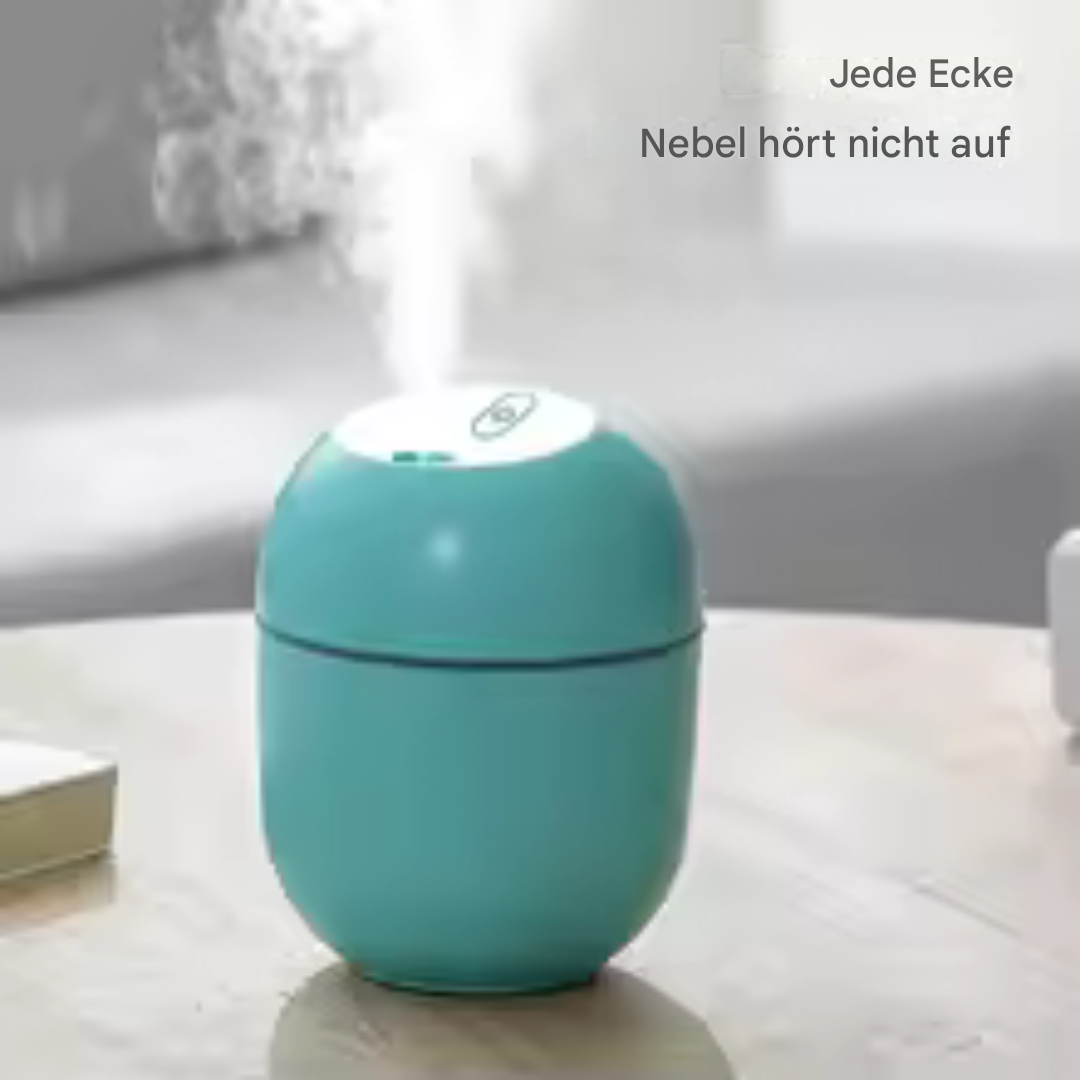 Compact humidifier with USB port – portable & perfect for travel or desk
