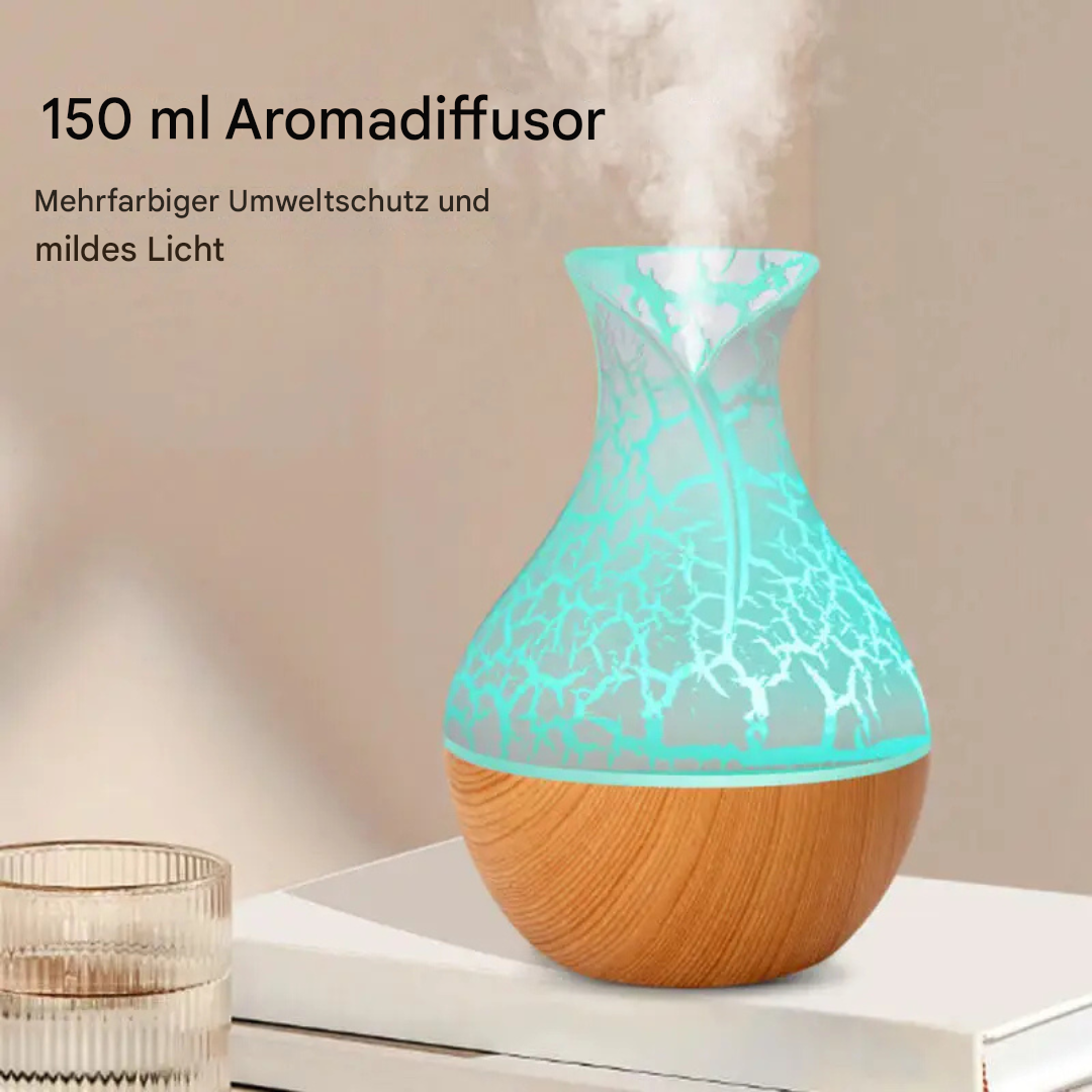 Mini wood-look aroma diffuser
