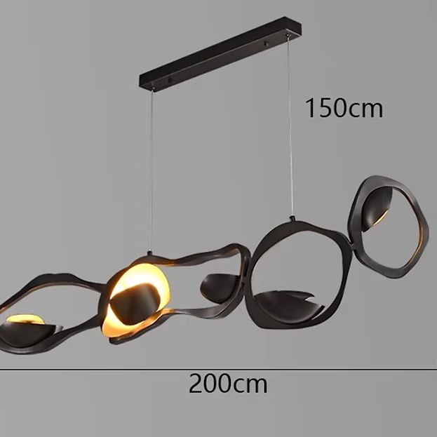 Moderne lineare Pendelleuchte für Wohnzimmer