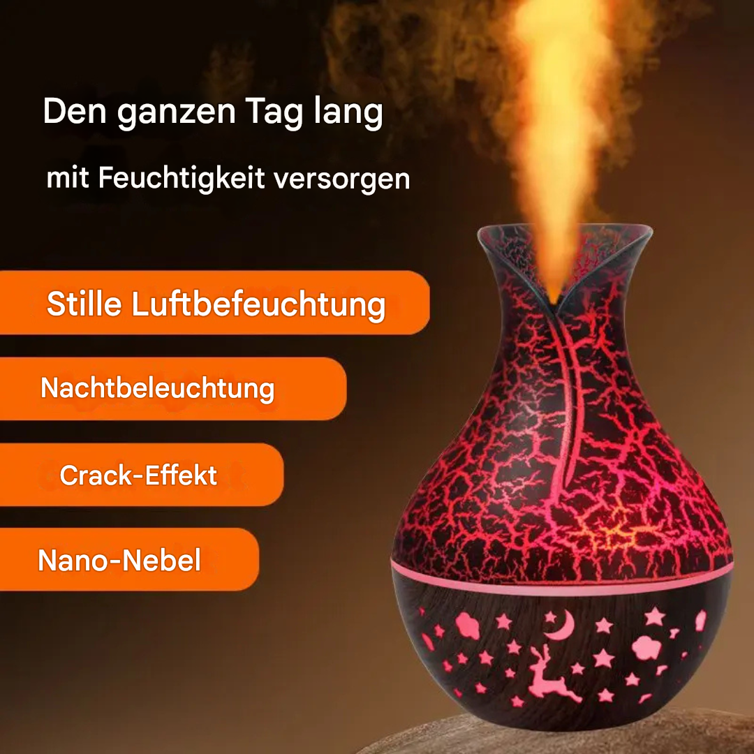 Mini wood-look aroma diffuser