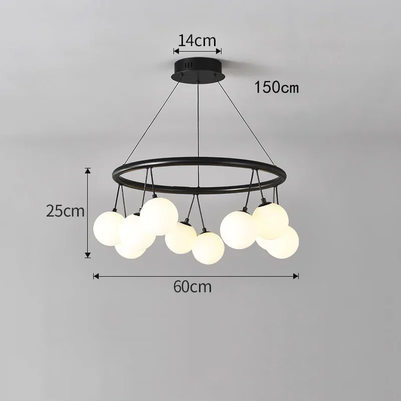 Glas Kugel Pendelleuchte