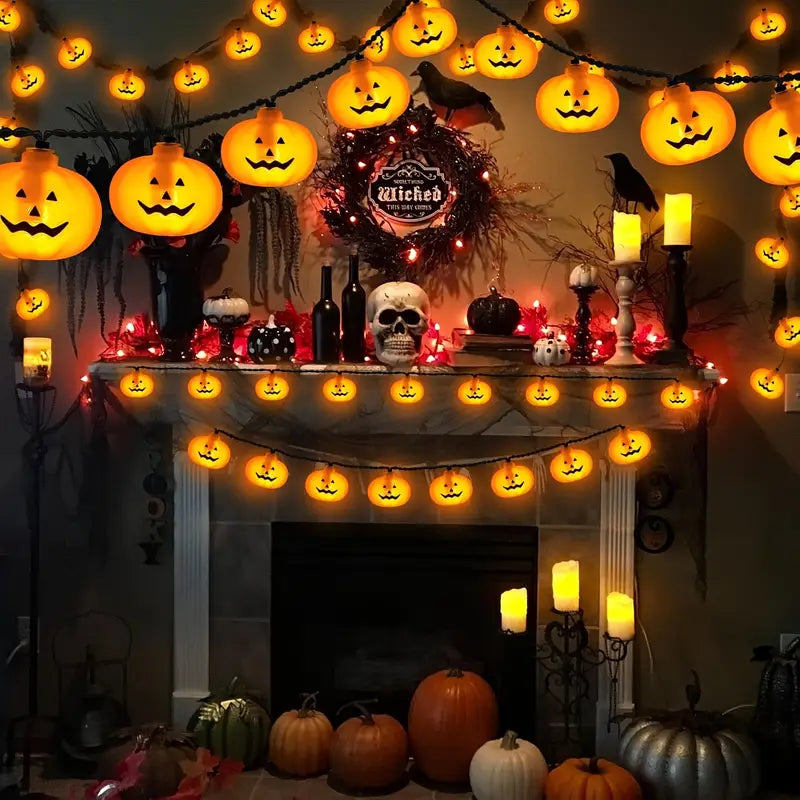 Halloween Kürbis Lichterkette