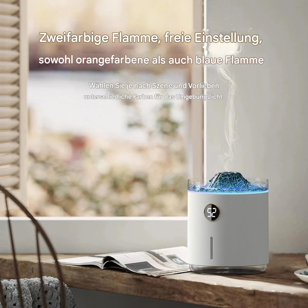 Flame humidifier with aroma