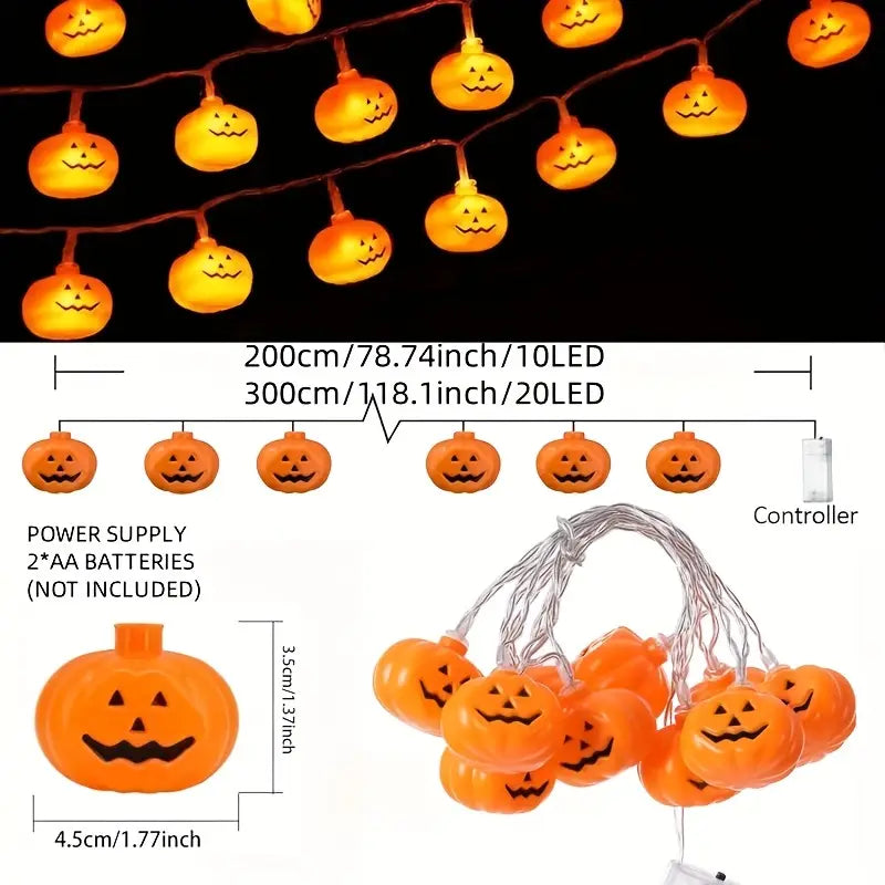 Halloween Kürbis Lichterkette