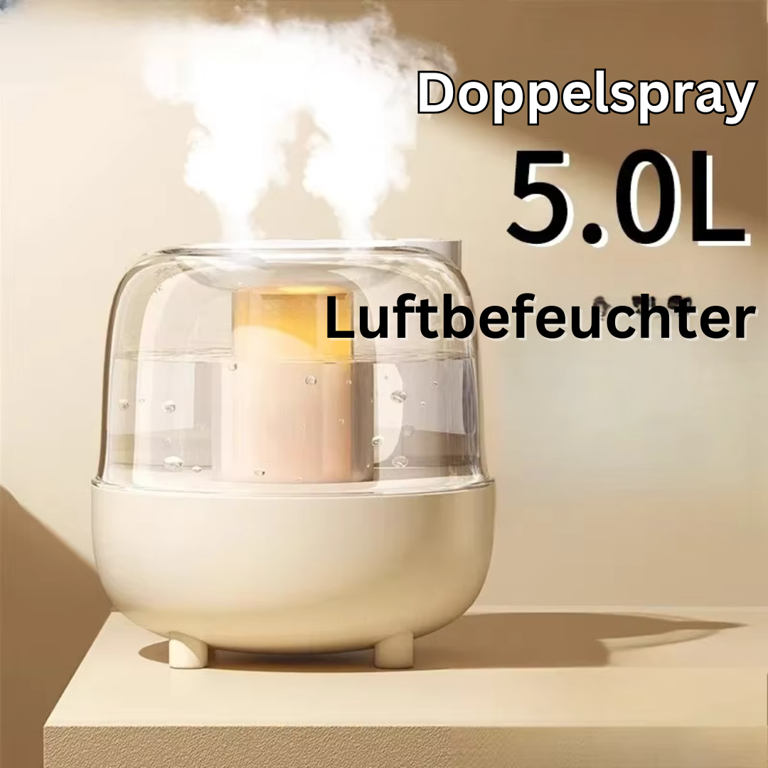 Leistungsstarker 5L Luftbefeuchter – Ultraschall-Technologie für optimale Luftfeuchtigkeit