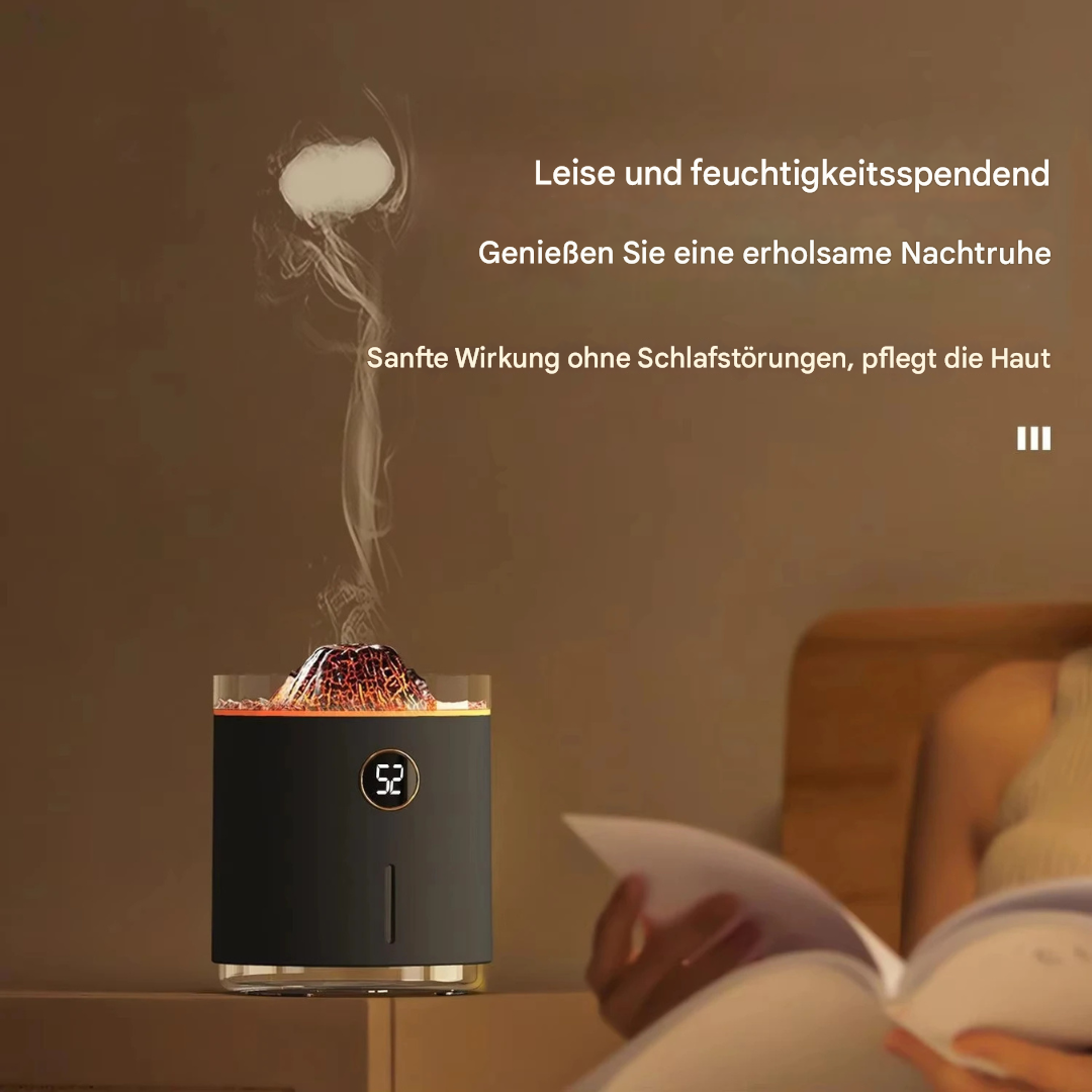 Flame humidifier with aroma