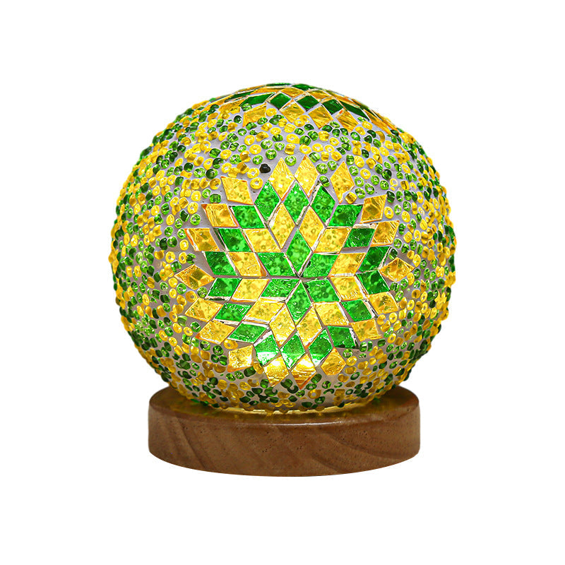 Elegant dimmable mosaic table lamp