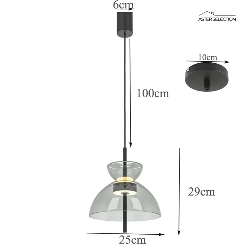 Nordic Glas Hängeleuchte
